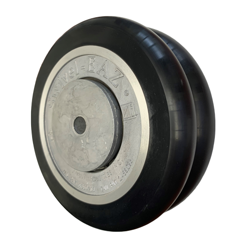 NEW Wheel Casters Twin Rubber 1-9/16" Wheel 55lbs Per Caster 2-pack  Norge 85 